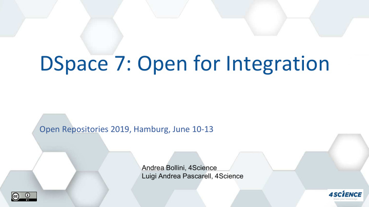 dspace 7 open for integration