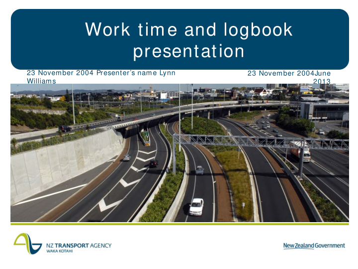 work time and logbook presentation