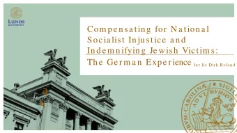 :  Overview  (o:s1)  Conclusions    Legislative Landmarks    Extra-Statutory