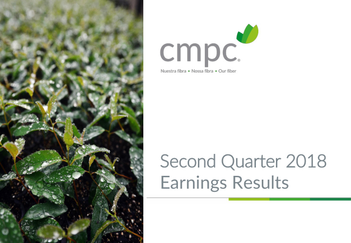 earnings results second quarter 2018 earnings results