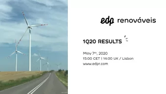 xx  xx  Credits: DOCK90 This presentation has been prepared by EDP Renovveis, S.A. (the