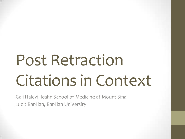 post retraction citations in context