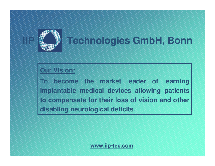 iip technologies gmbh bonn