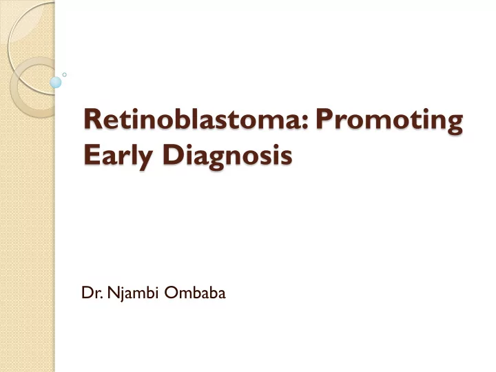 retinoblastoma promoting
