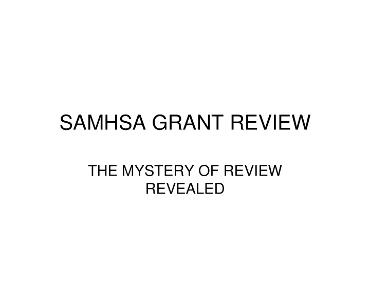 samhsa grant review