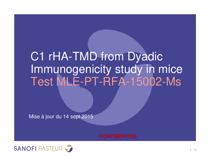 c1 rha tmd from dyadic