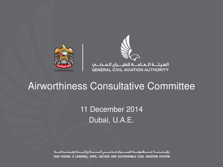 airworthiness consultative committee