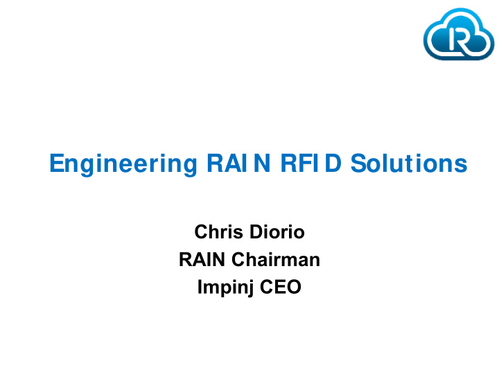 engineering rai n rfi d solutions