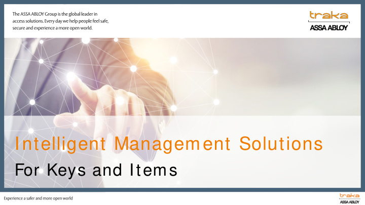 intelligent management solutions