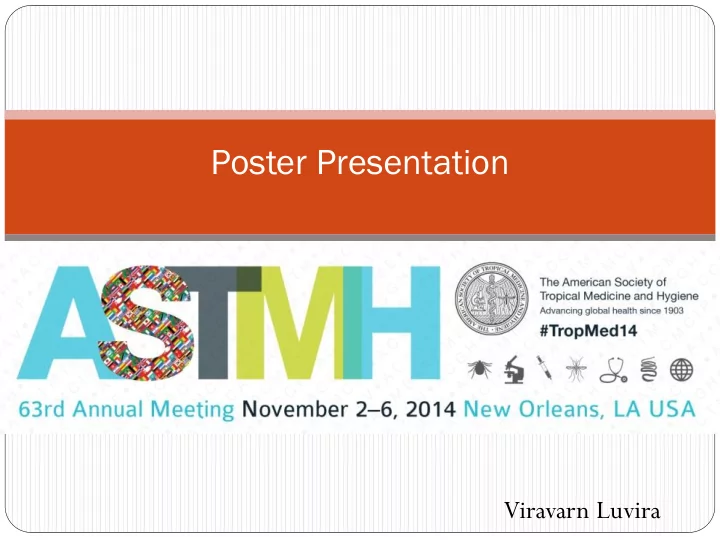 poster presentation