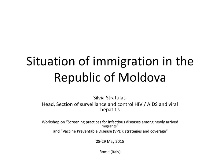 situation of immigration in the