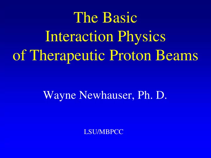 interaction physics