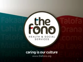 1  In The Beginning  Established in 1989  By the Pacific communities residing  in West