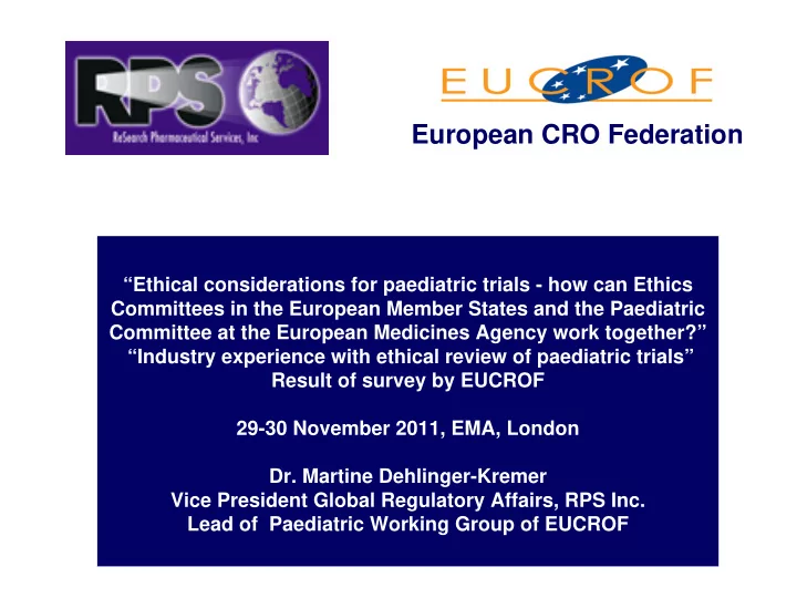 european cro federation