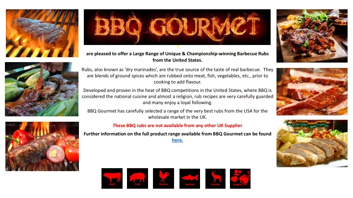 further information on the full product range available
