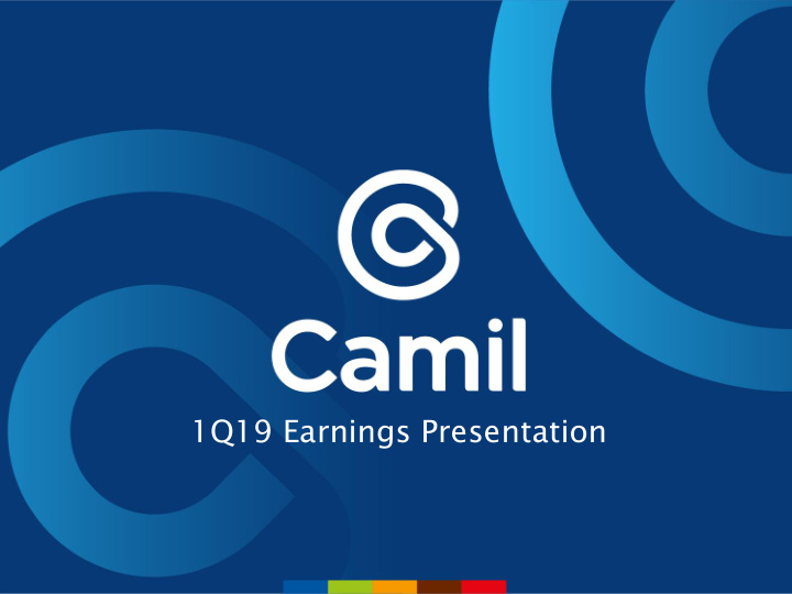 1q19 earnings presentation disclaimer