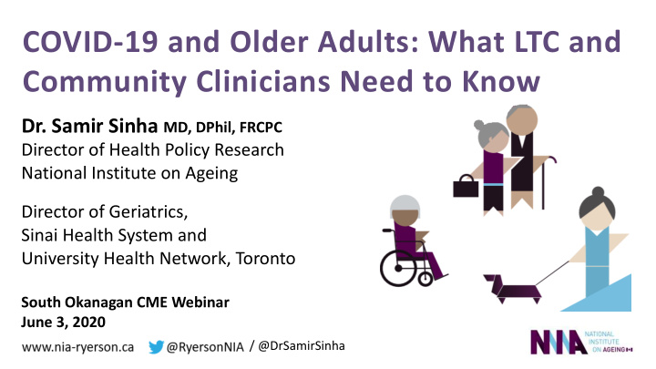 covid 19 and older adults what ltc and community