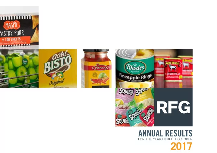 2017 annual results