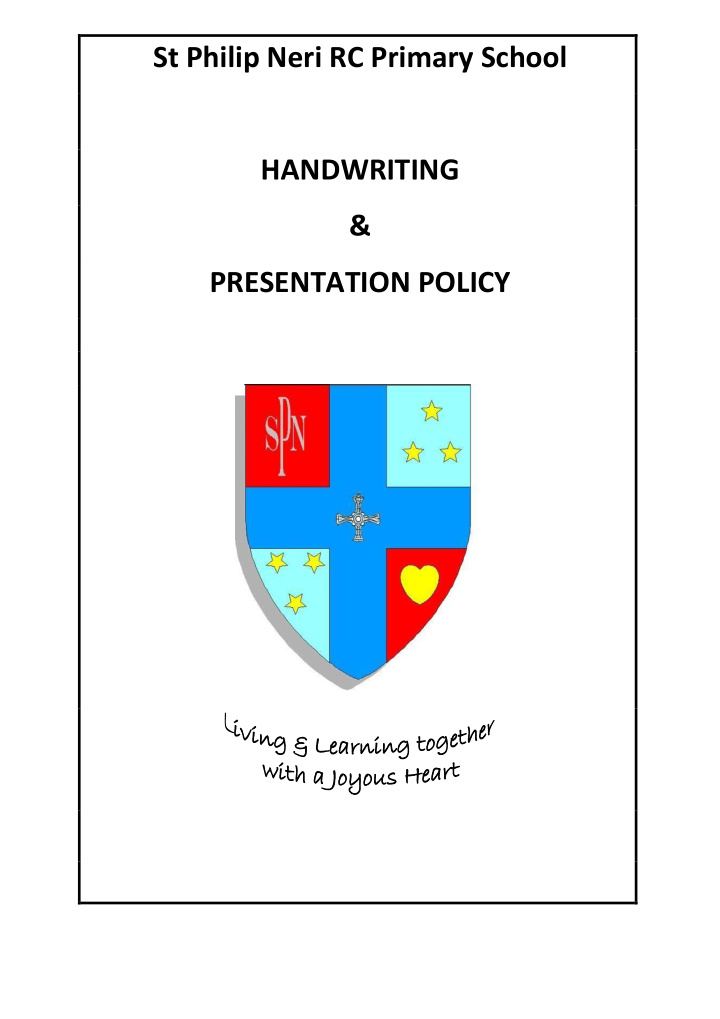 st philip neri rc primary school handwriting