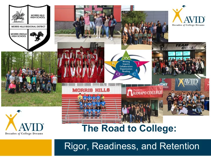 the road to college