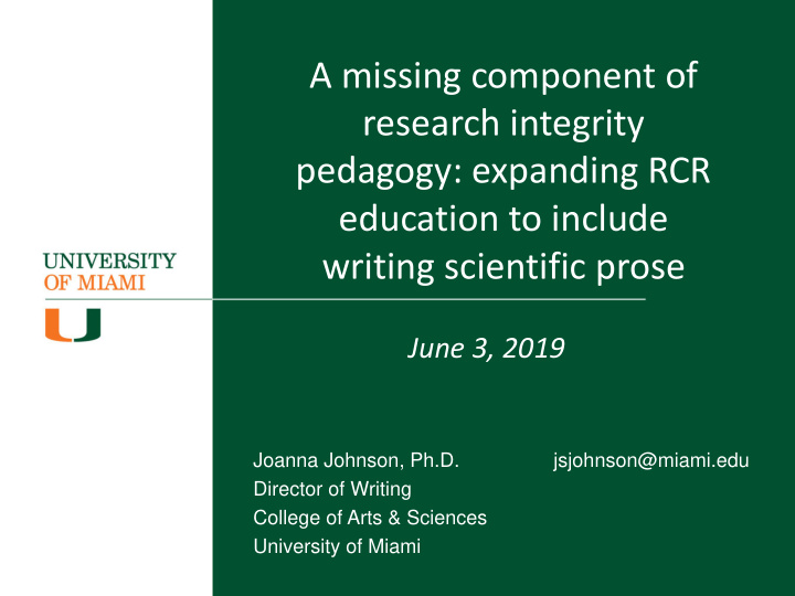 a missing component of research integrity pedagogy