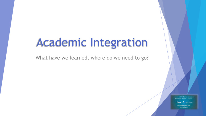 academic integration