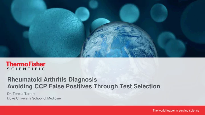 rheumatoid arthritis diagnosis avoiding ccp false