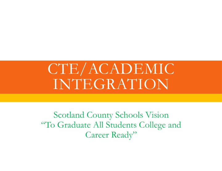 cte academic integration