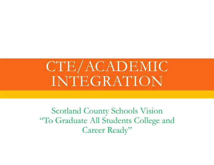 cte academic integration