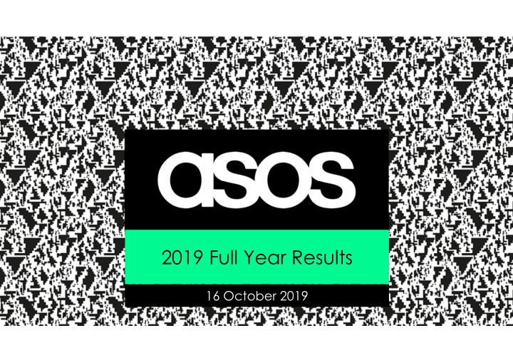 2019 full year results