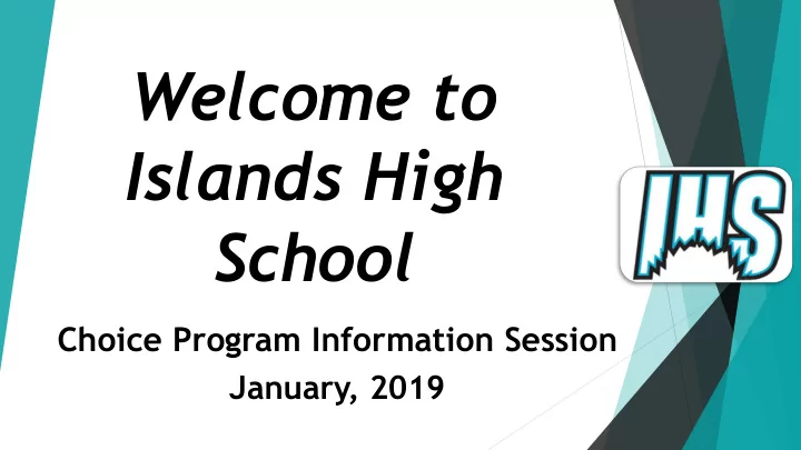 welcome to islands high