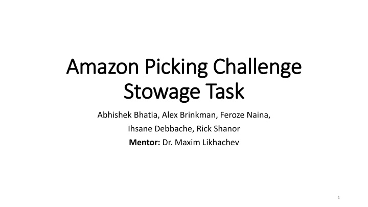 amazon picking challenge