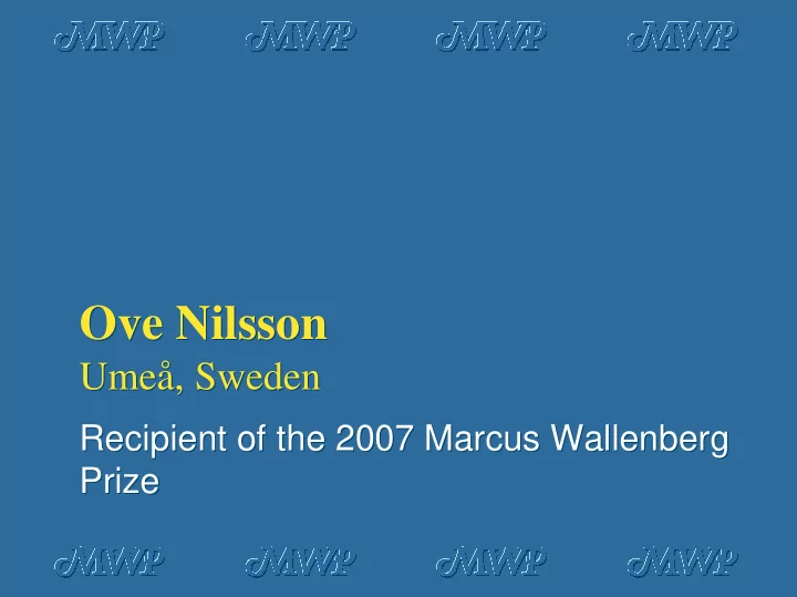 ove nilsson ove nilsson