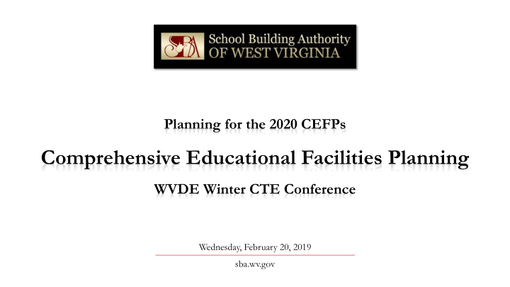 comprehensive educational facilities planning