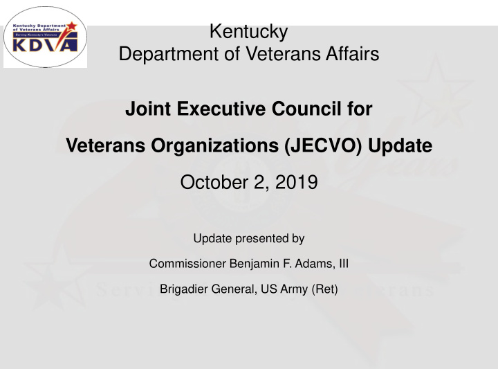 veterans organizations jecvo update