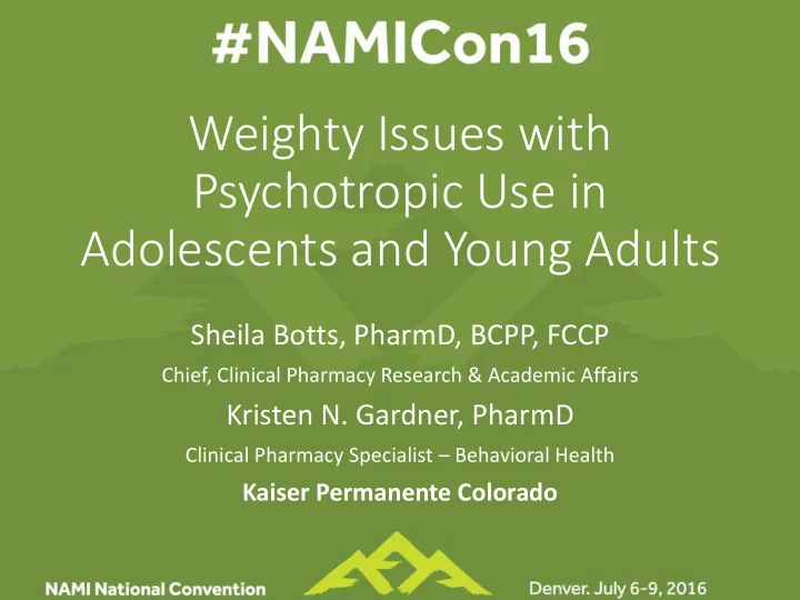 psychotropic use in