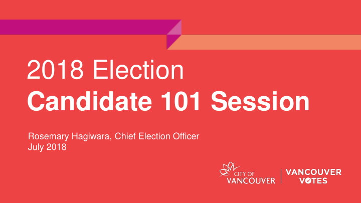 candidate 101 session