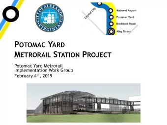 M ETRORAIL S TATION P ROJECT  Potomac Yard Metrorail  Implementation Work Group February 4 th ,