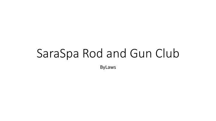 saraspa rod and gun club