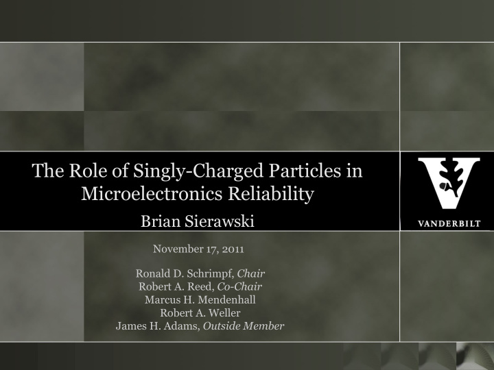 the role of singly charged particles in microelectronics