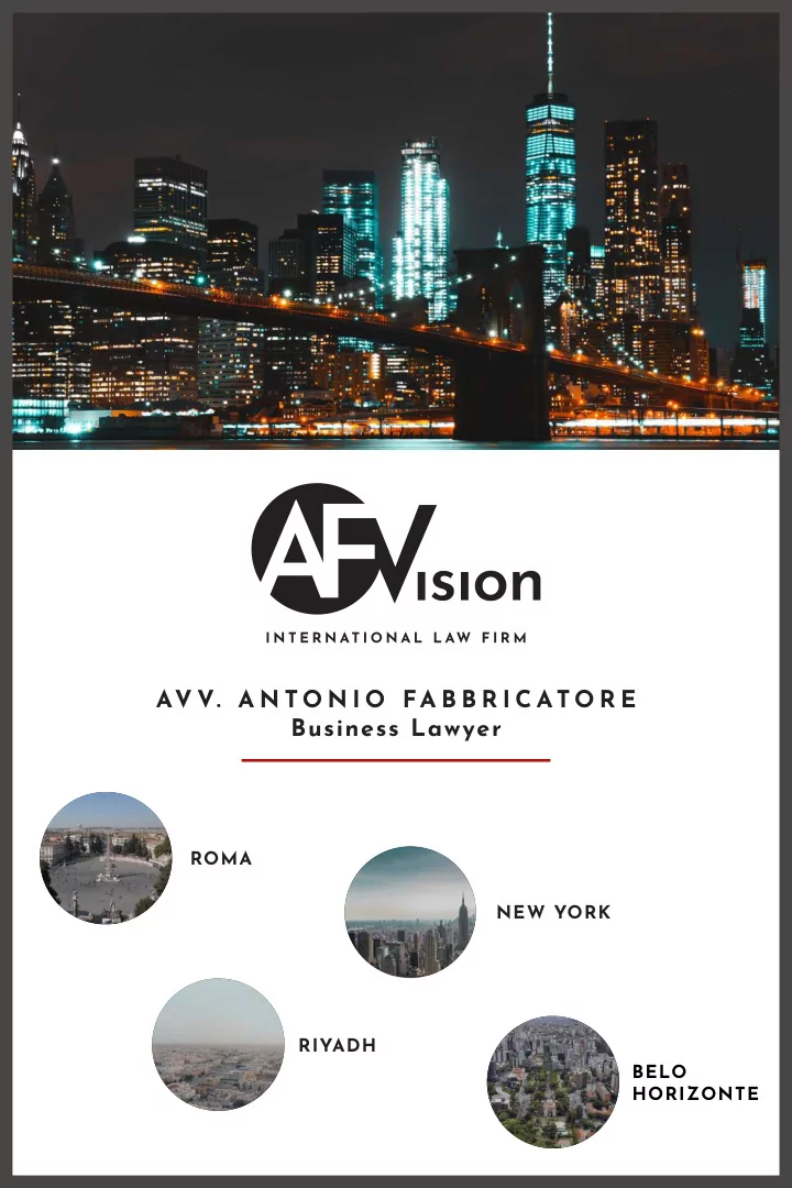 av v a n t o n i o fa b b r i c at o r e business lawyer