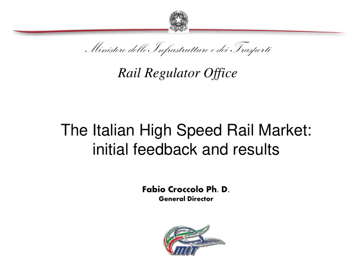 the italian high speed rail market