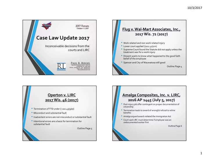 case law update 2017