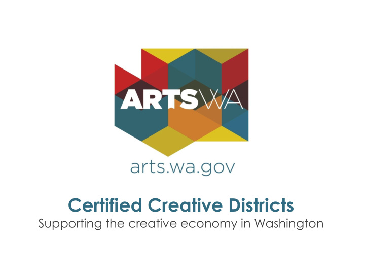 certified creative districts
