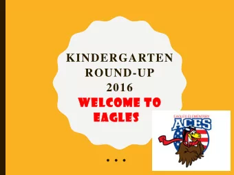 LETS GET READY FOR  KINDERGARTEN  Agenda:  Introductions  Eagles Information