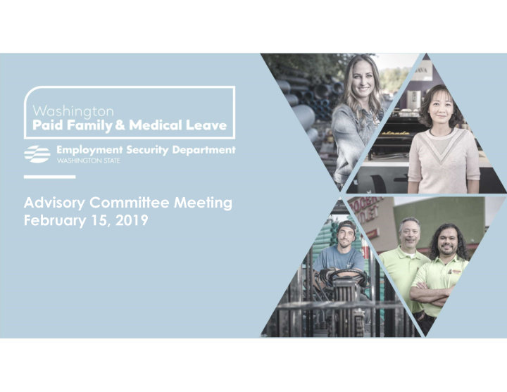 advisory committee meeting february 15 2019