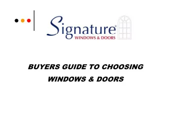 BUYERS GUIDE TO CHOOSING  WINDOWS &amp; DOORS  INVITATION TO FREE  IN-HOUSE DESIGN  CONSULTATION