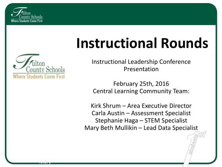 instructional rounds