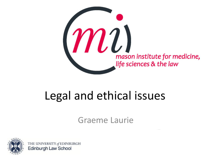 legal and ethical issues