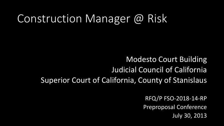 construction manager risk